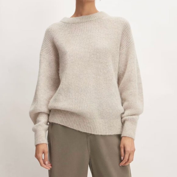 Everlane The Alpaca Crew | XXS | Almond - Picture 2 of 10